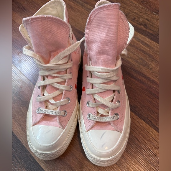 Converse Pink High-Top Sneakers - Picture 1 of 4